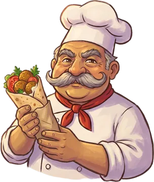 أبو زيد ماسك سندويشة فلافل